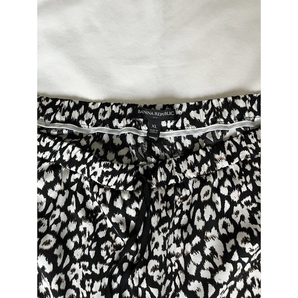 Banana Republic Womens Wide Leg Pull On Pants Size XL Animal Floral Print Boho - Picture 2 of 7
